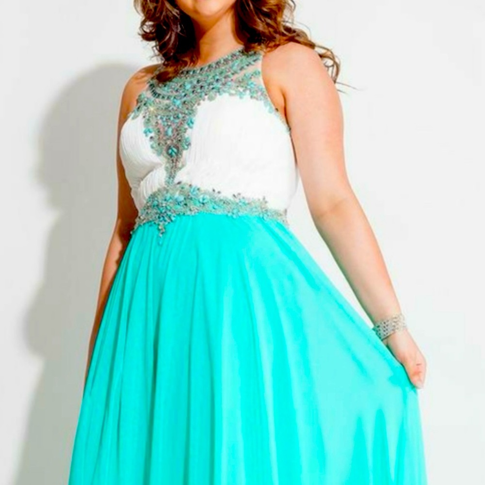 Rachel Allan Plus prom dress